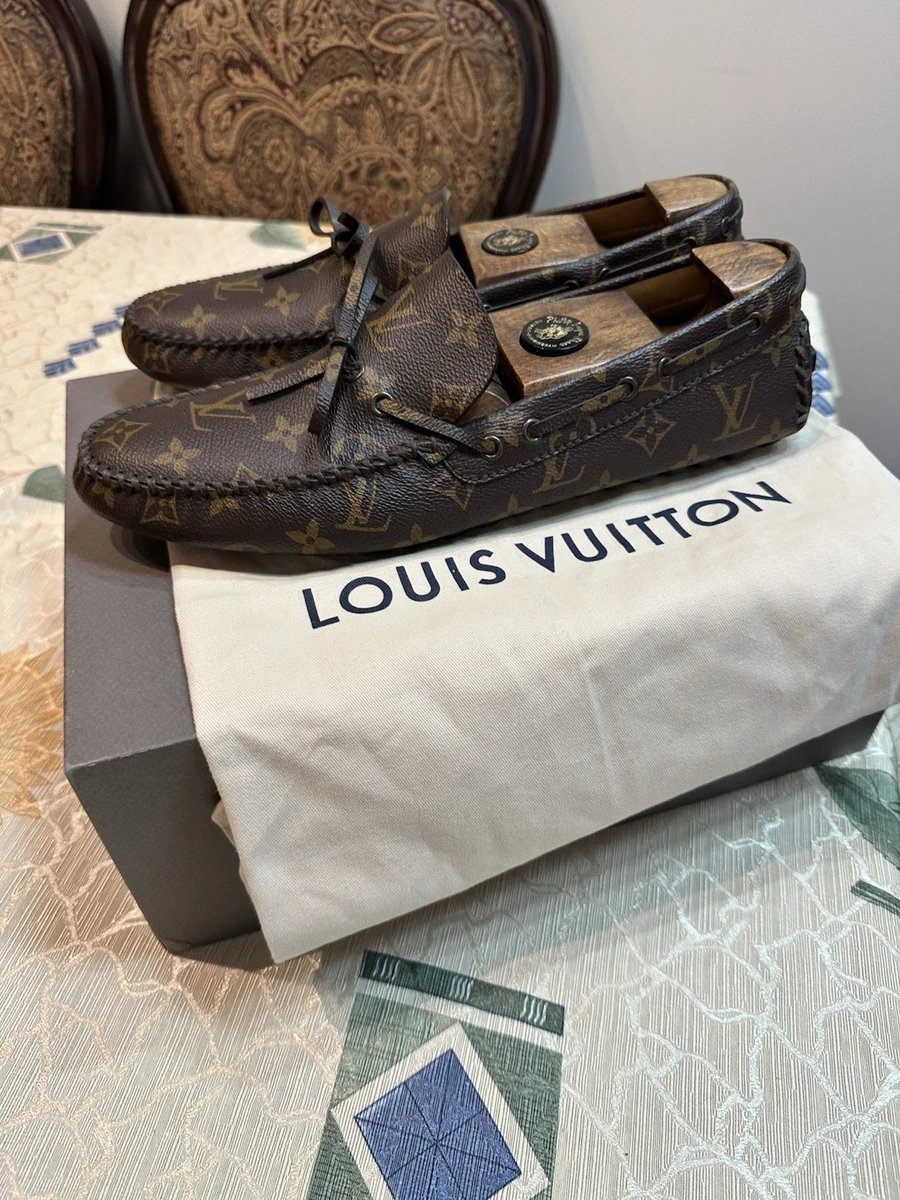 Louis Vuitton size 10 1/2 brown moccasins. Louis Vuitton Moccasin Brown Casual Shoes for Men for sale  main image 4