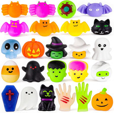 24Pcs Halloween Squishies Toys for Kids Halloween Party Favors Halloween Goodie