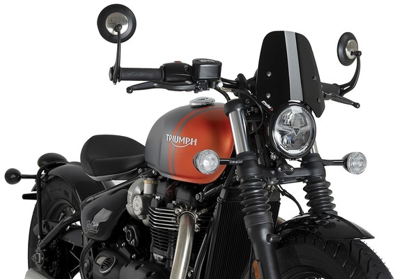 Puig New Generation Sport FüR Triumph Bonneville Bobber Black, U.A. Schwarz-image