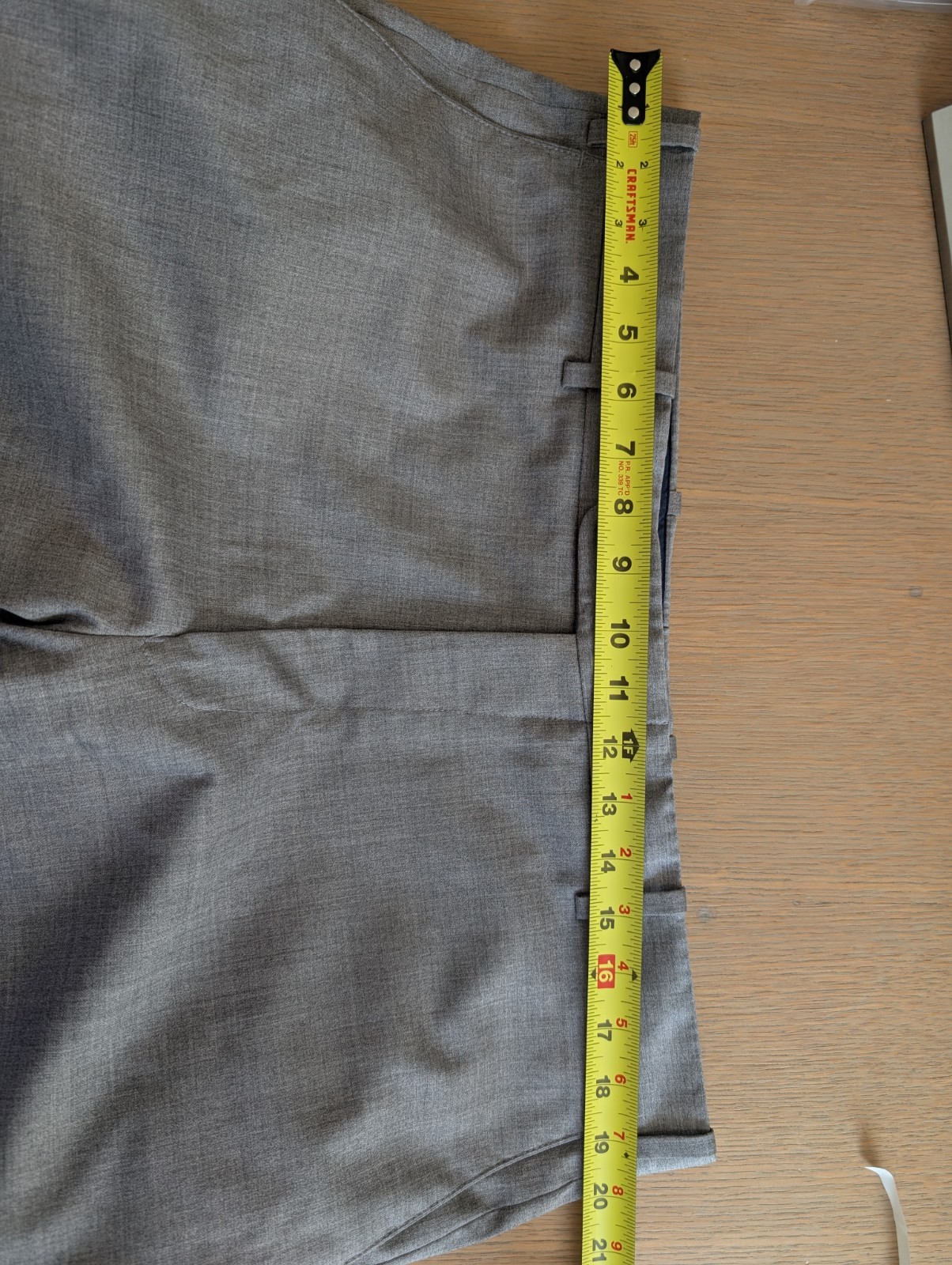 Peter Millar Solid Light Gray Wool Stretch Dress … - image 4