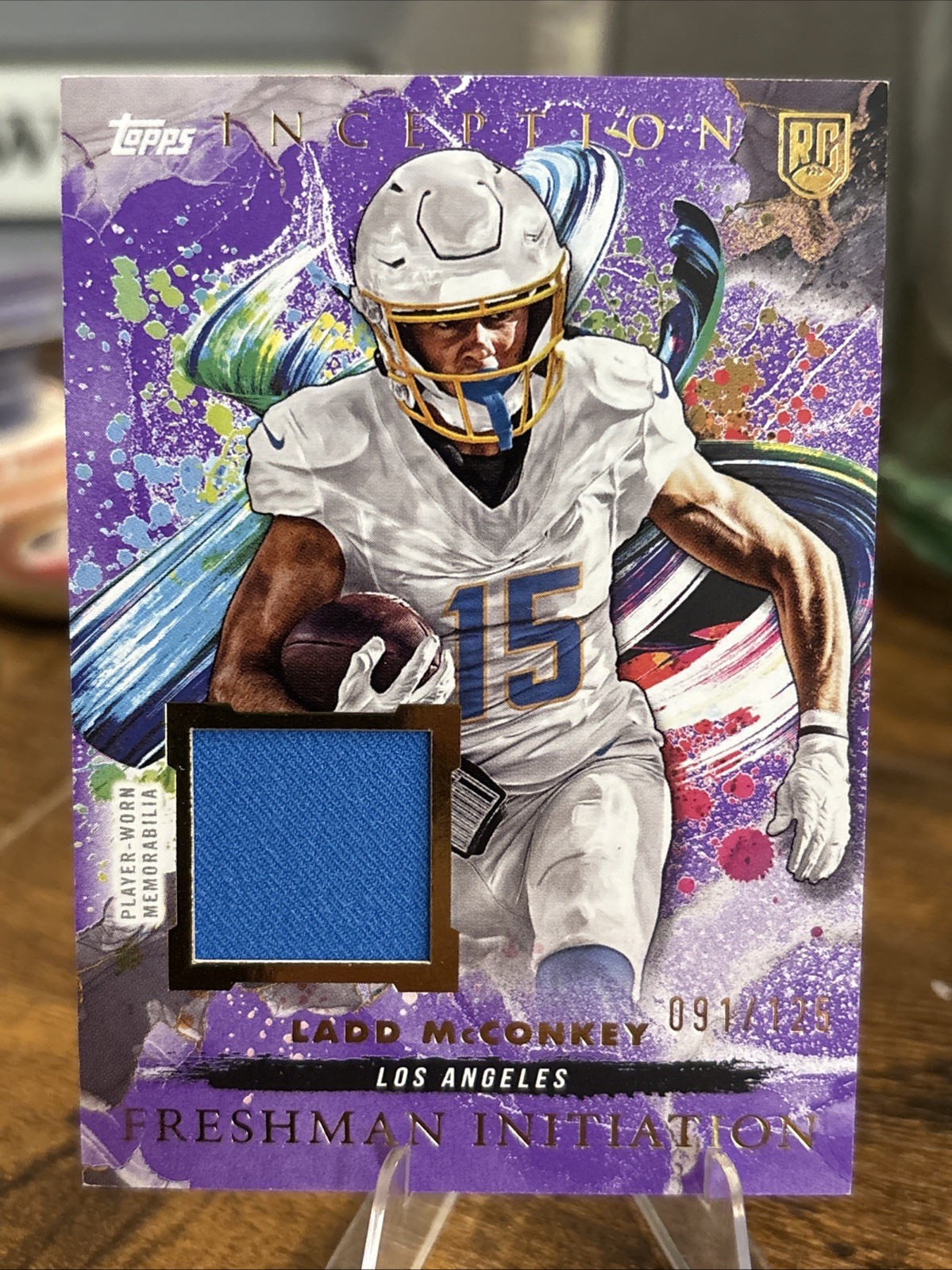 Ladd McConkey Topps Inception #176 Purple