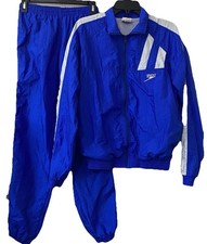 Vtg Speedo Nylon Track Suit, Women  s Size XS Full Zip Jacket  Track Pants.