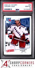 2008 UPPER DECK VICTORY #66 JAROMIR JAGR RANGERS PSA 10