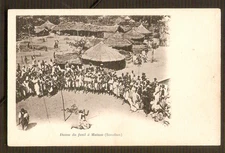 SOUDAN  (AOF) carte  postale  cpa Danse du fusil à MATAM