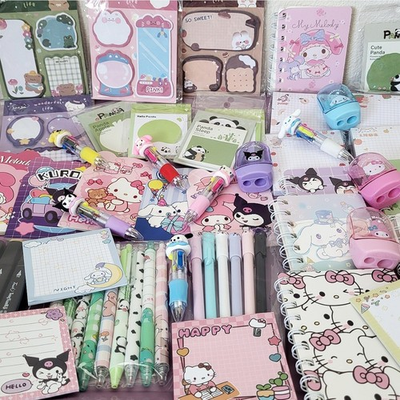 #ad 100× PCS NEW ITEMS Stationary Bundle Kawaii Sanrio Party Mystery Crafts School $39.95
