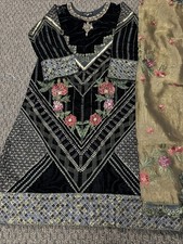 Pakistani Kurti Velvet With Duppatta Bust 39 Orginal Iznik Dress 2 pcs