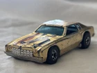 1974 Vintage Hot Wheels Flying Colors Lowdown Gold Chrome Monte Carlo Blackwalls