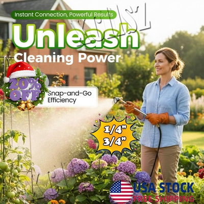 #ad Garden Hose to Pressure Washer Adapter 3 4quot; GHT to 1 4quot; Quick Connect Stainl $13.29