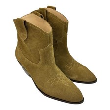 Boden Mujer Gamuza Western Botines Marrón Pull On EE. UU. 8,5 UE 39 Nuevo A1462