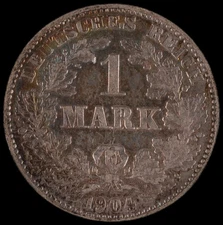 Germany - 1 Mark - 1904 J - KM#14 - J