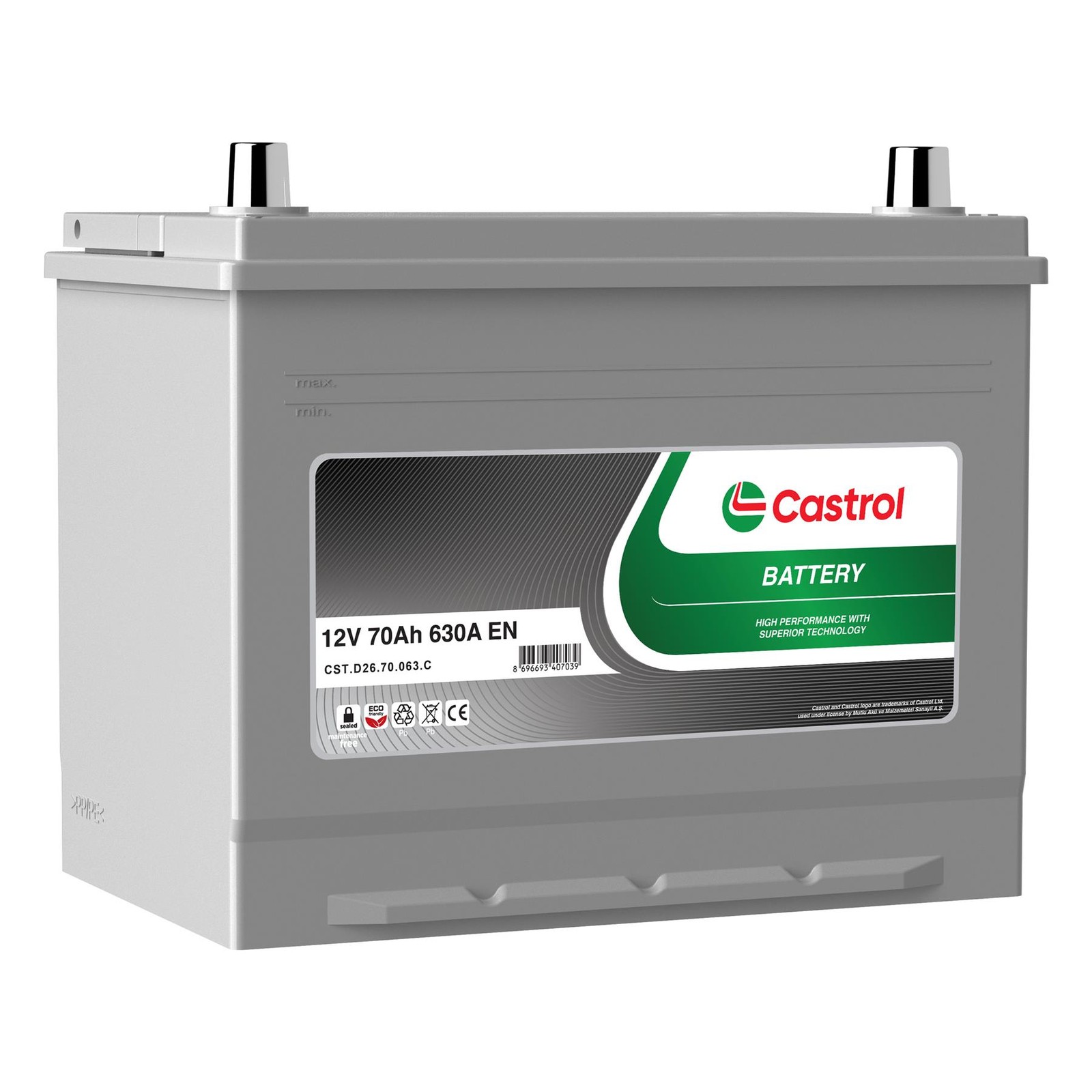 Castrol Light 030 Car Battery - Image 3
