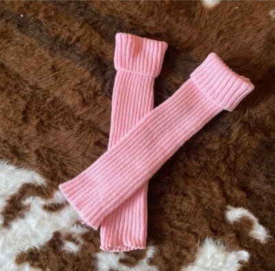 Hot Pink Barbiecore Balletcore Athleisure Retro Leg Warmers