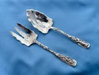 Gorham Sterling Salad Set Hizen  Patt Carp,Dragon 9 1/2 In No Mono 92 Gr
