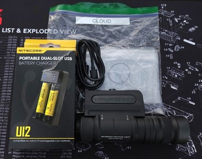 Cloud Defensive Owl Optimized Weapon Light - Black (OWL-BLK) for