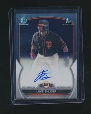 LUKE SHLIGER 2023 BOWMAN CHROME 1ST RC AUTO PARALLEL #CDA-LS