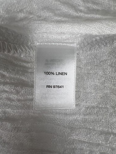 Pure J.Jill Women’s White Linen Textured Long Sleeve Open Cardigan - M - Picture 4 of 4