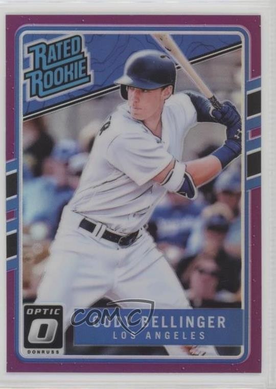 2017 Panini Donruss Optic Rated Rookies Purple Prizm Cody Bellinger #65 8k4