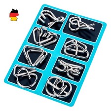 3D Metal Puzzle Set - IQ Challenge for Kids &...