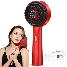 3 In1 Red Light Scalp Massager Comb Hair Growth Hair OilApplicator Massage Brush