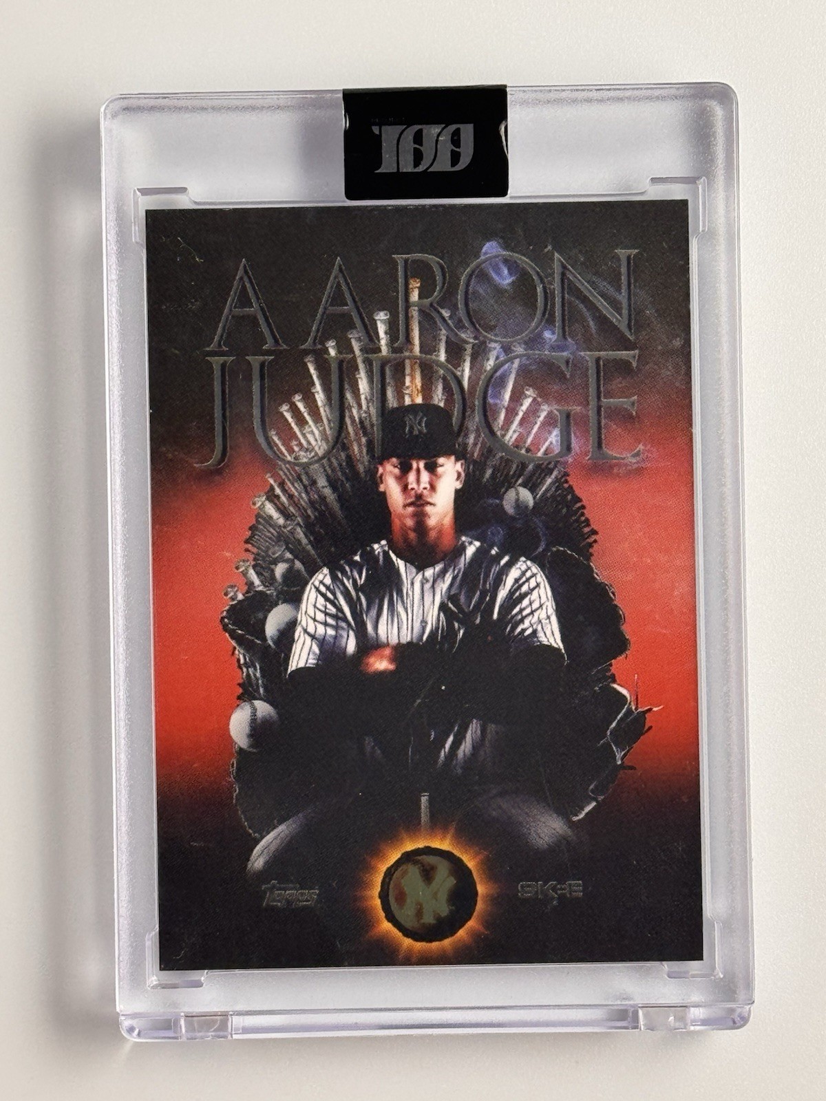Aaron Judge By DJ Skee- Topps Project100 Card #67 MLB Yankees ALL RISE! Encased!