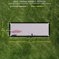 Tyvek Footprint for the MSR HUBBA HUBBA 2 PERSON Tent