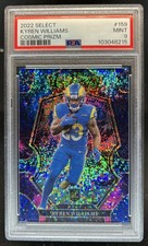 2022 Panini Select Kyren Williams Cosmic Prizm SSP RC Premier Level #159 PSA 9