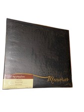 Recollections 12x12 Scrapbook Album Black Gold Memories Cover 10 Pages New