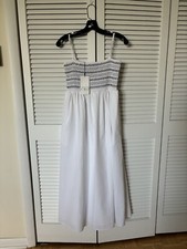 NWT ZARA Sleeveless Smocked Maxi Dress. Size: S