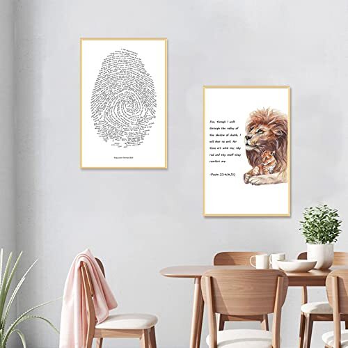 Gods Fingerprints Artwork Framed,God's Fingerprint Wall Art,Bible Verse