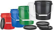 1 Gallon Food Grade Bucket BPA Free Food Grade Pails with Lids Pack of 5 