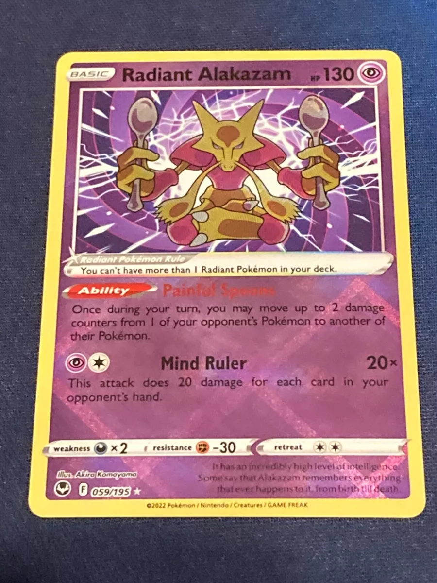 Radiant Alakazam - 059/195 Ultra Rare - Silver Tempest