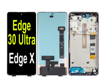 For Motorola Edge 30 Ultra LCD Display Touch Screen Digitizer Replacement Frame