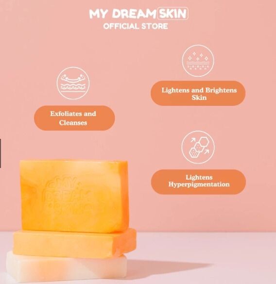 my dream care glutathione soap 2 pcs Skin - Kojic + Niacinamide 90 g New Packaging & Big size My Dream Skin | GoNGlowUAEPH