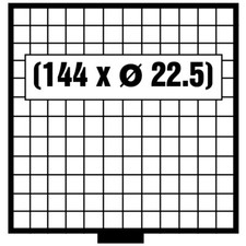 SAFE-6112-BEBA-SCHUBLADEN-SCHUBER-144-quadratische-F&auml;cher-22,5mm