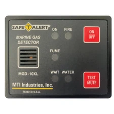 Safe-T-Alert Gas Vapor Alarm Fume, Fire, Bilge Water - Black Surface MT MGD-10XL