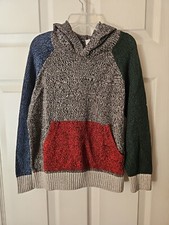 NWT HANNA ANDERSSON COLORBLOCKED SWEATER HOODIE 110 5 58