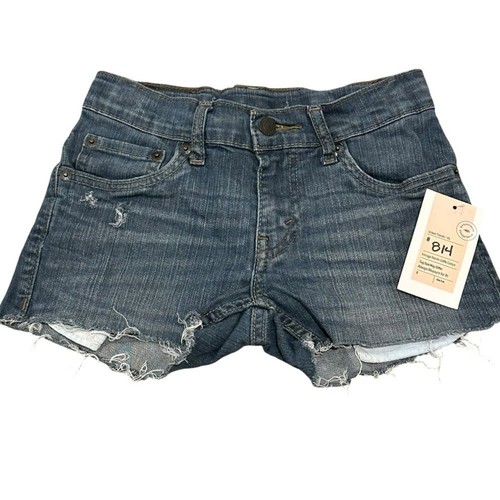 Kids Levi's Cutoff Shorts Blue Denim Girls 8 - Picture 2 of 3