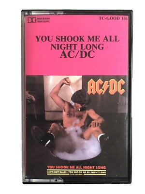 AC/DC - You Shook Me All Night Long - Cassette Tape Single TCGOOD146