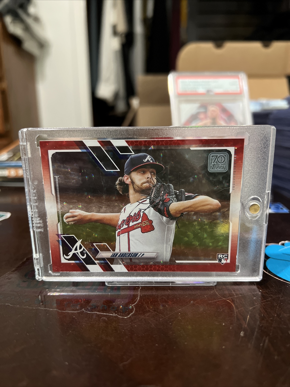 2021 Topps Series 1 IAN ANDERSON RC SP Red Ice /199 BRAVES #239 MINT