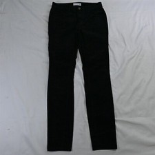 LOFT 0 / 25 Curvy High Waist Skinny Black Corduroy 5 Pocket Cords Womens Pants