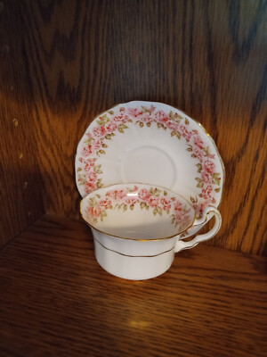 Tea Cup and Saucer Set, Adderley Brand
