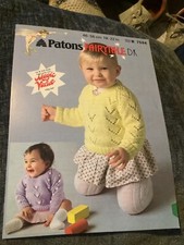 PATONS FAIRYTALE DK BABY V NECK SWEATER KNITTING PATTERN