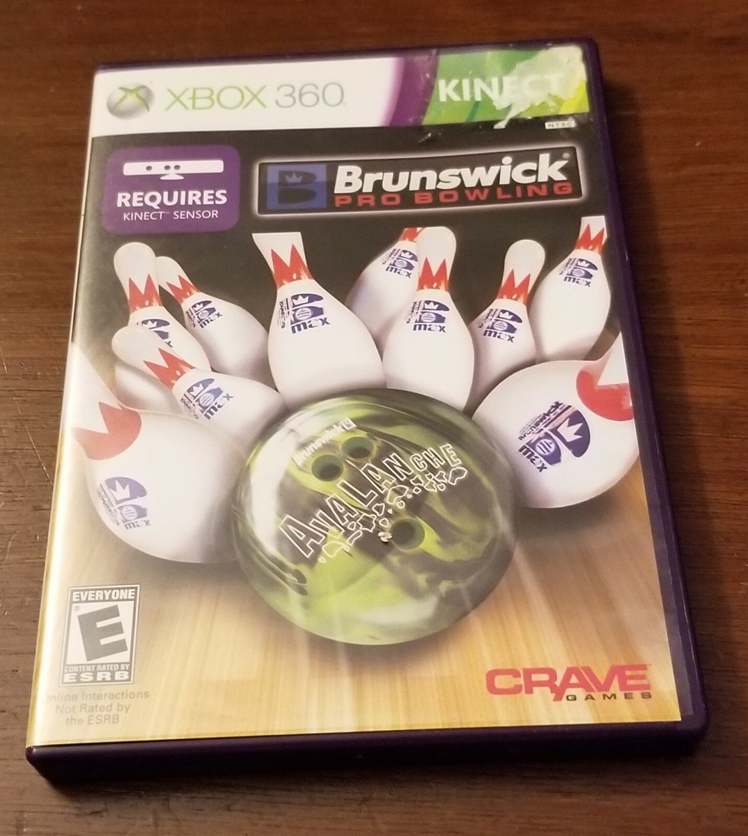 XBOX 360 Game Brunswick Pro Bowling Kinect Complete