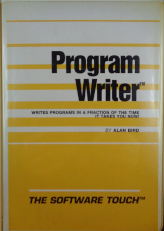 APPLE II -- PROGRAM WRITER (SOFTWARE TOUCH - DISK)