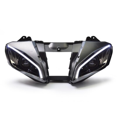 1X LED Headlight Assembly For Yamaha YZF R6 2006-07 Without Demon