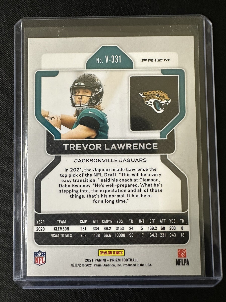 2021 Panini Prizm Football Trevor Lawrence Silver Variation RC #V