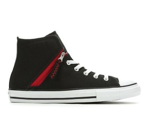 white red and black converse