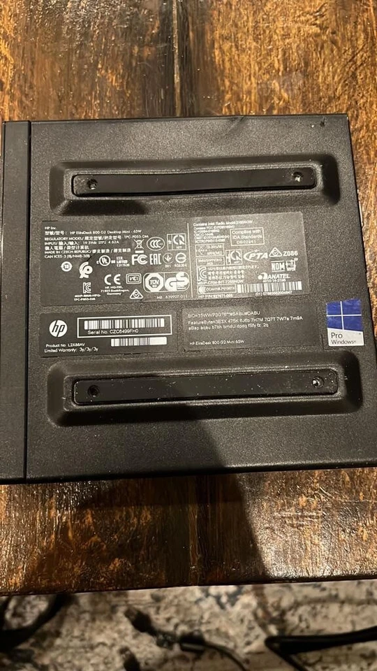 HP ELITEDESK 800 G2 DM 65W MINI PC i7-6700 3.40GHZ 16GB RAM - Image 3 of 4