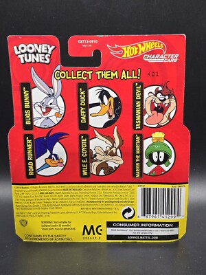 Hot Wheels Character Cars Looney Tunes Road Runner 1:64 Diecast