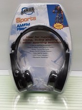 Vintage Sakar Sports AM/FM Stereo Headphone Radio Black - New 